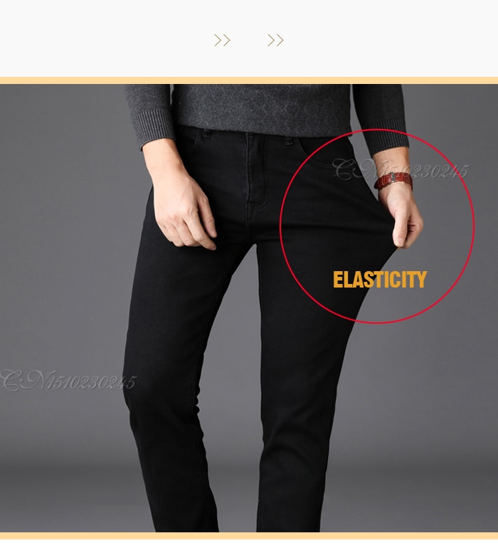 Classic Advanced Stretch Black Jeans (Minimum order 150 pieces each design)