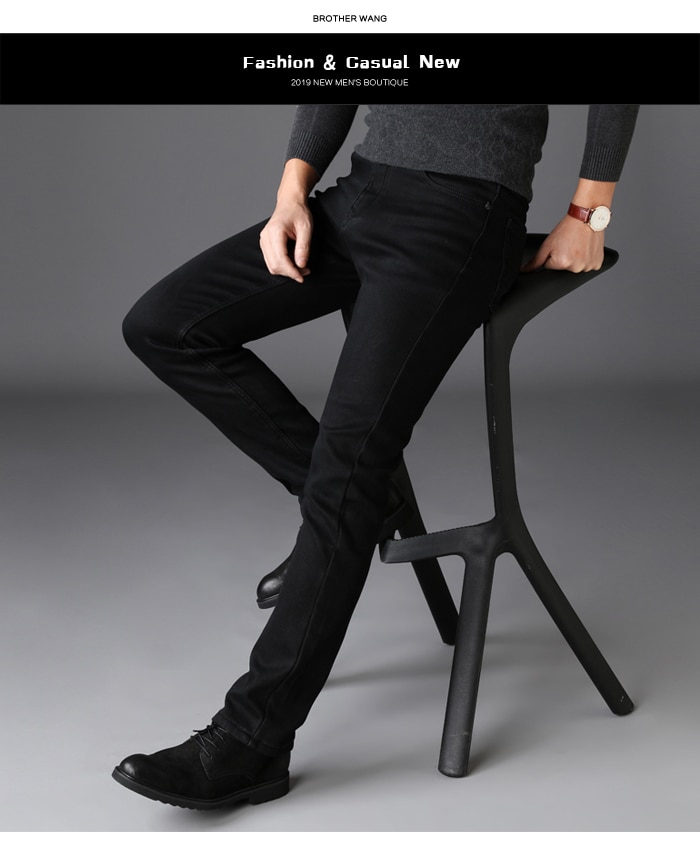 Classic Advanced Stretch Black Jeans (Minimum order 150 pieces each design)