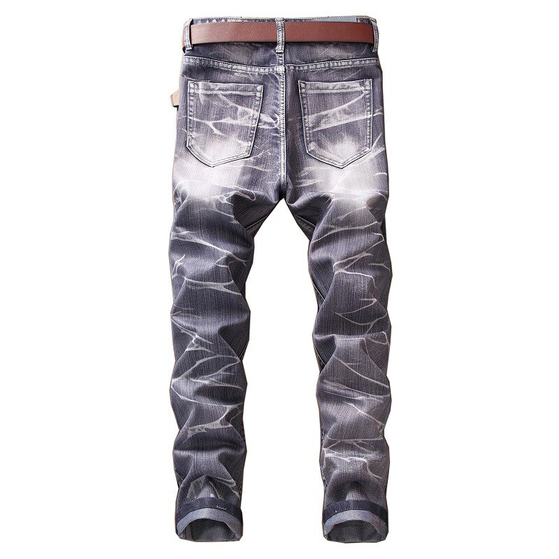 Casual Men Jeans  Slim Fit Hip Hop Denim Men`s Jeans High Quality Motorcycle Pants High Quality