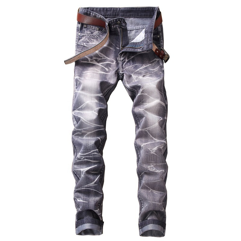 Casual Men Jeans  Slim Fit Hip Hop Denim Men`s Jeans High Quality Motorcycle Pants High Quality