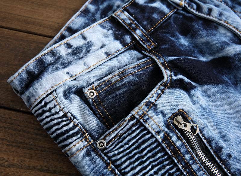 Casual Men Jeans  Slim Fit Hip Hop Denim Men`s Jeans High Quality Motorcycle Pants High Quality