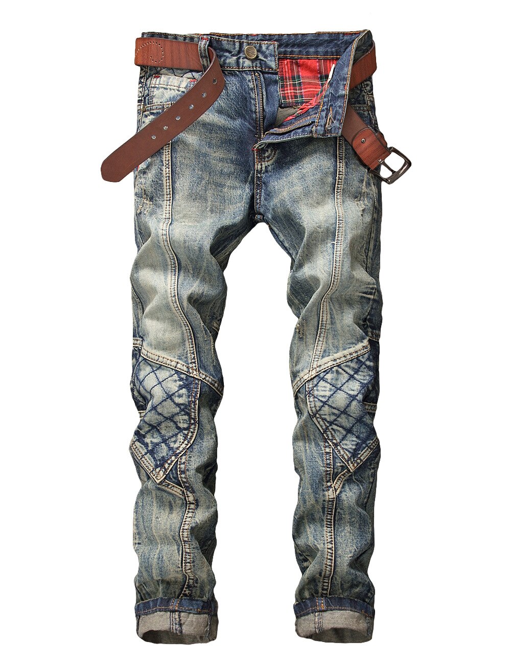 Casual Men Jeans  Slim Fit Hip Hop Denim Men`s Jeans High Quality Motorcycle Pants High Quality