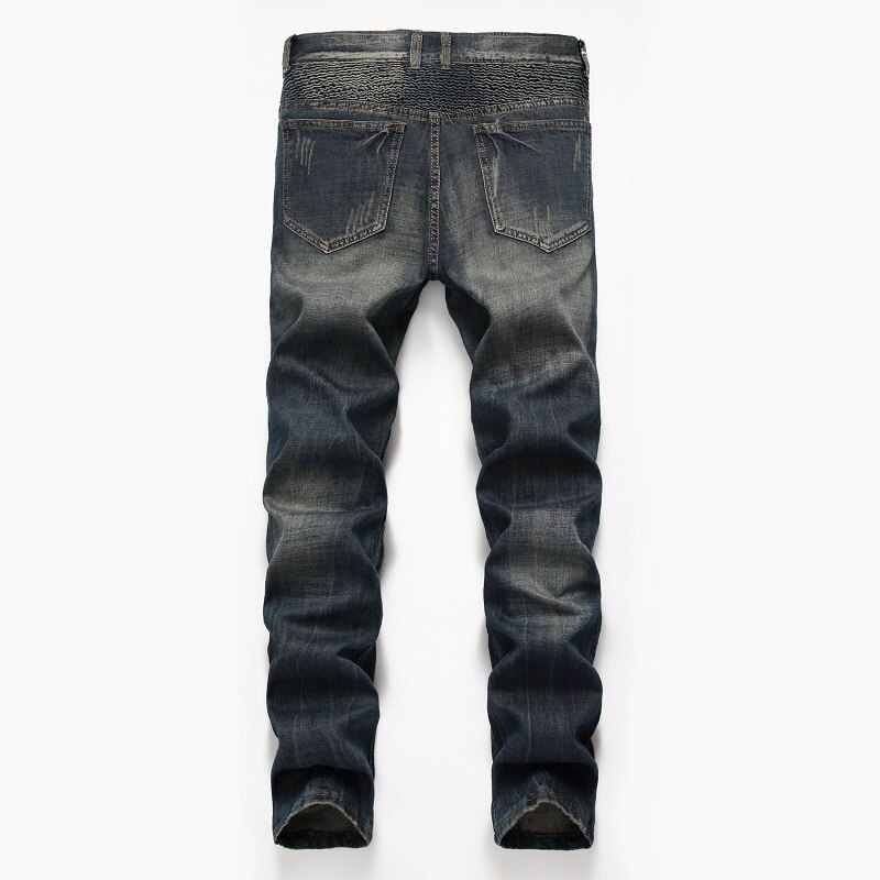 Casual Men Jeans  Slim Fit Hip Hop Denim Men`s Jeans High Quality Motorcycle Pants High Quality