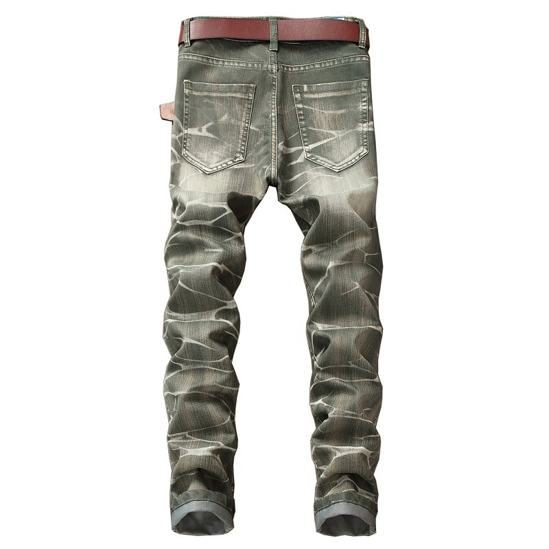 Casual Men Jeans  Slim Fit Hip Hop Denim Men`s Jeans High Quality Motorcycle Pants High Quality