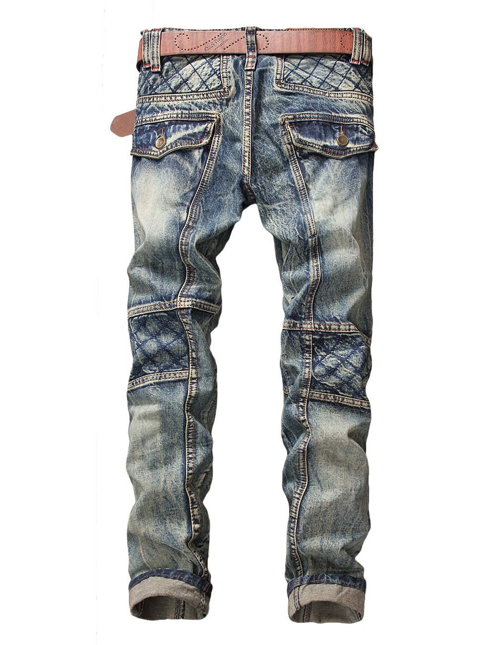 Casual Men Jeans  Slim Fit Hip Hop Denim Men`s Jeans High Quality Motorcycle Pants High Quality