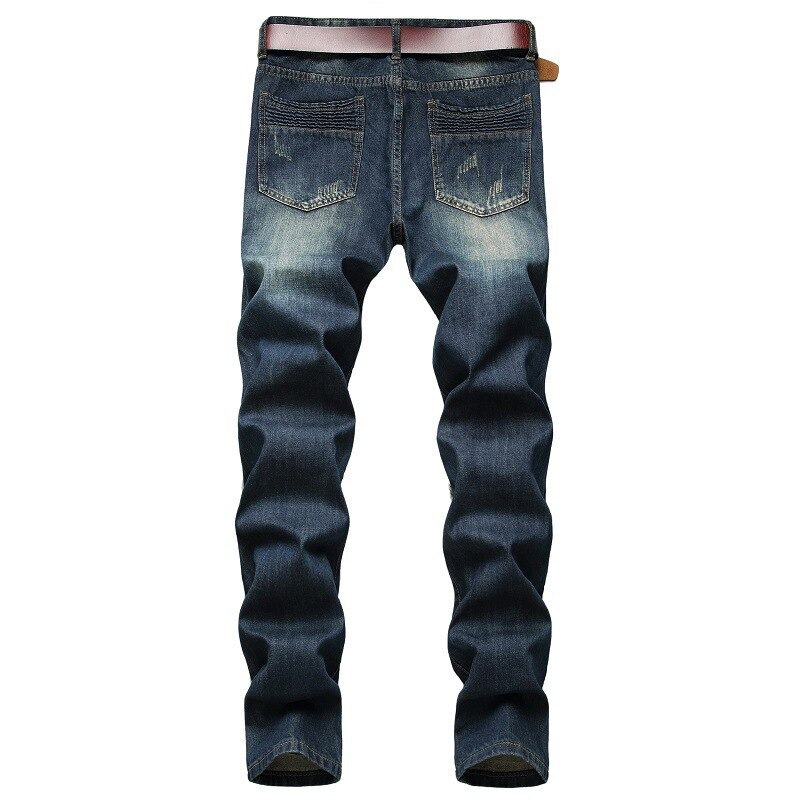 Casual Men Jeans  Slim Fit Hip Hop Denim Men`s Jeans High Quality Motorcycle Pants High Quality