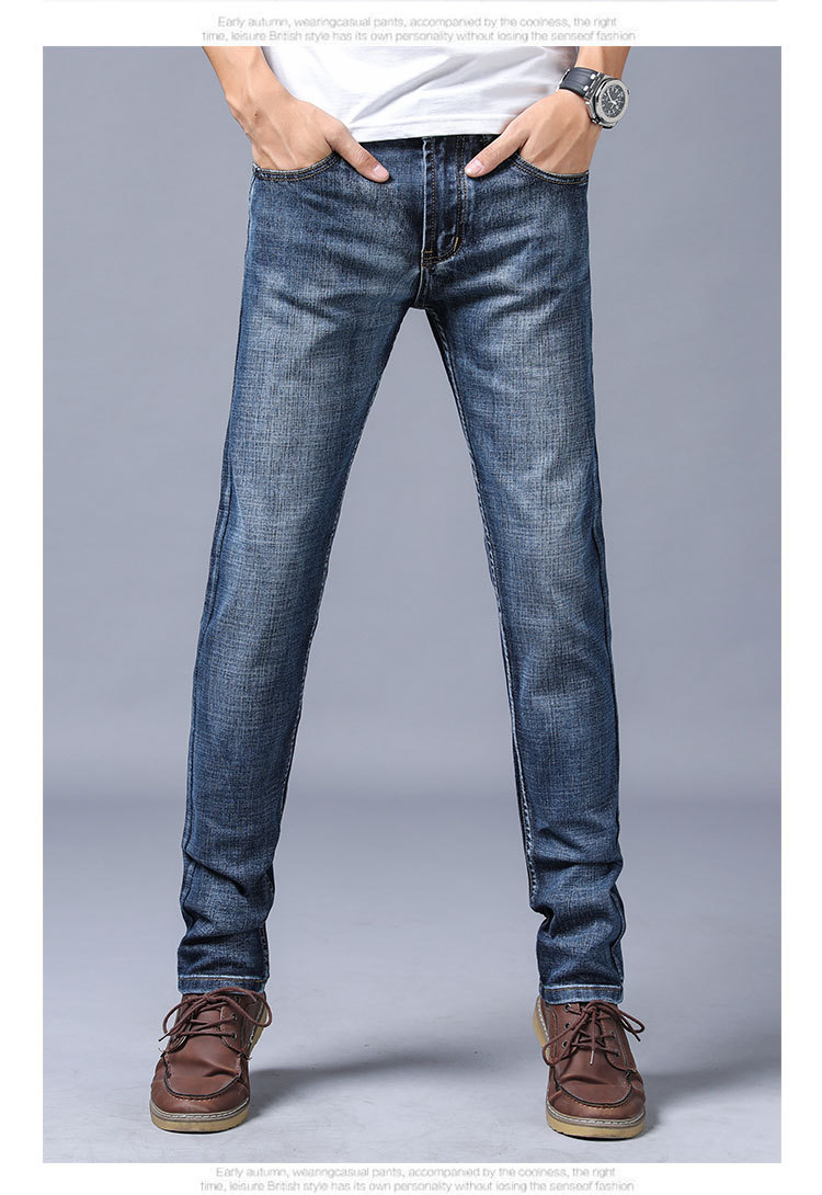 Men's Jeans New Slim Straight Stretch (Minimum order 150 pieces each color) Men's Jeans New Slim Straight Stretch (Minimum order 150 pieces each color)