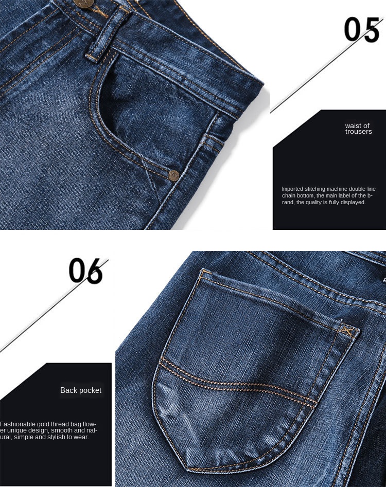 Men's Jeans New Slim Straight Stretch (Minimum order 150 pieces each color) Men's Jeans New Slim Straight Stretch (Minimum order 150 pieces each color)