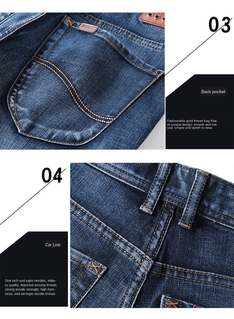 Men's Jeans New Slim Straight Stretch (Minimum order 150 pieces each color) Men's Jeans New Slim Straight Stretch (Minimum order 150 pieces each color)