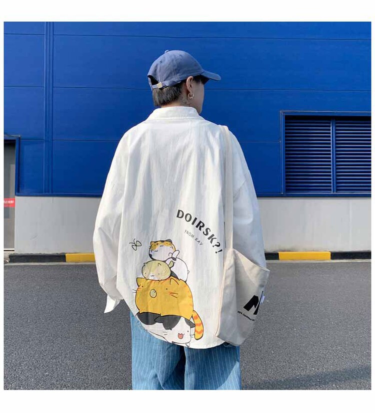 oversized anime tees