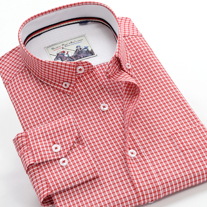 Plaid Long Sleeve Shirt (Minimum order 250 pieces each color)