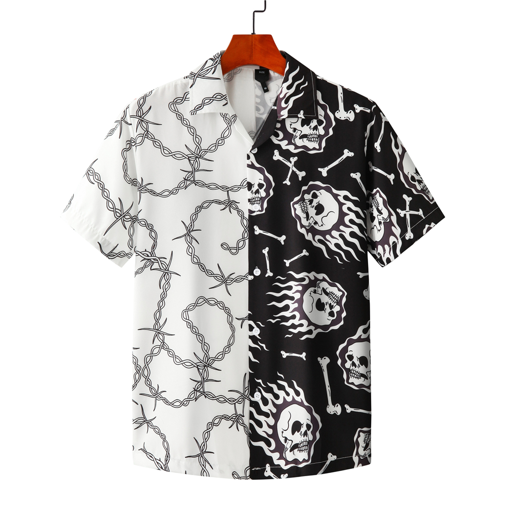 Casual Printed Short Sleeve Shirt (Minimum order 500 pieces each color)