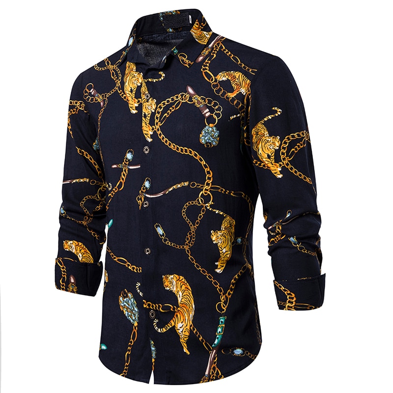 Funny Cartoon Dinosaur Printed Shirts for Men (Minimum order 200 pieces color) Funny Cartoon Dinosaur Printed Shirts for Men (Minimum order 200 pieces color)