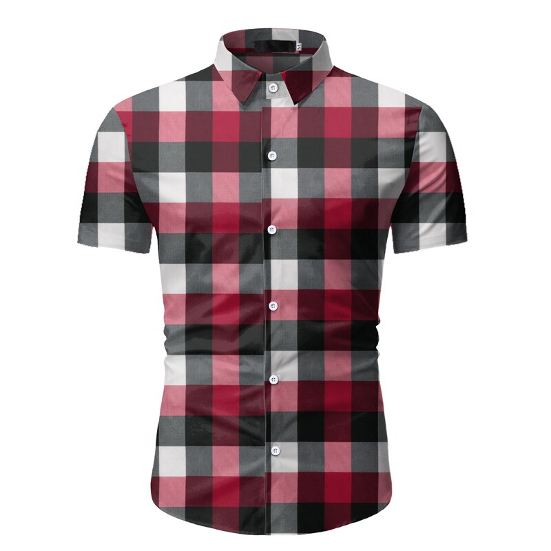 Red Plaid Shirt for Men (Minimum order 200 pieces each color)