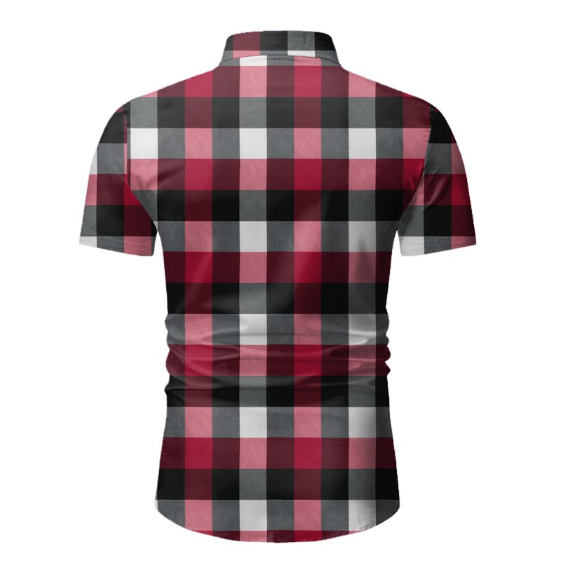 Red Plaid Shirt for Men (Minimum order 200 pieces each color)