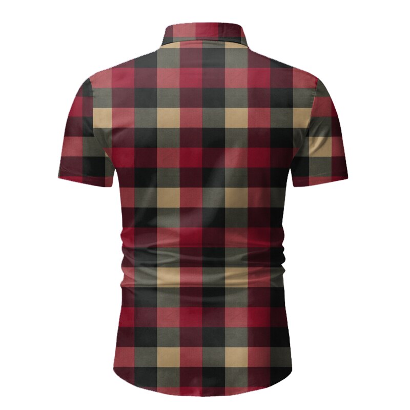 Red Plaid Shirt for Men (Minimum order 200 pieces each color)