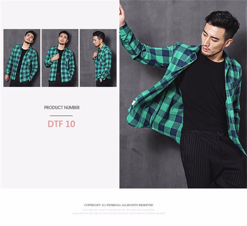 100% Cotton Flannel Men's Plaid Shirt (Minimum order 200 pieces each color)