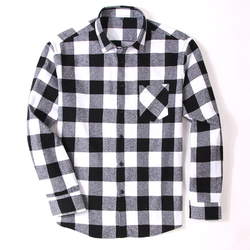 100% Cotton Flannel Men's Plaid Shirt (Minimum order 200 pieces each color)