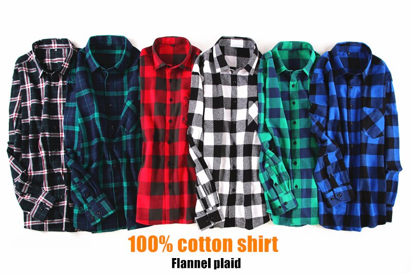 100% Cotton Flannel Men's Plaid Shirt (Minimum order 200 pieces each color)