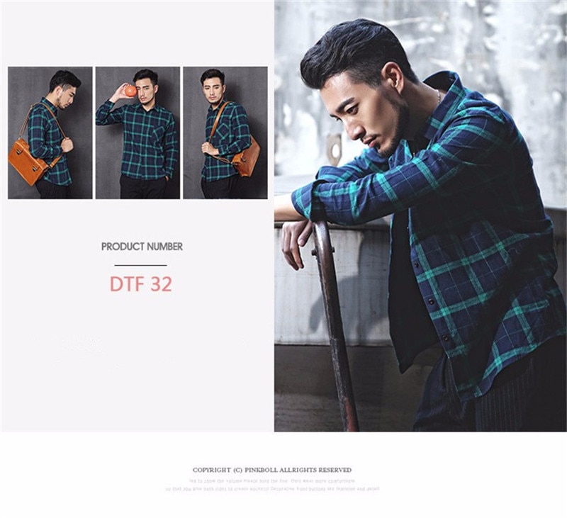 100% Cotton Flannel Men's Plaid Shirt (Minimum order 200 pieces each color)