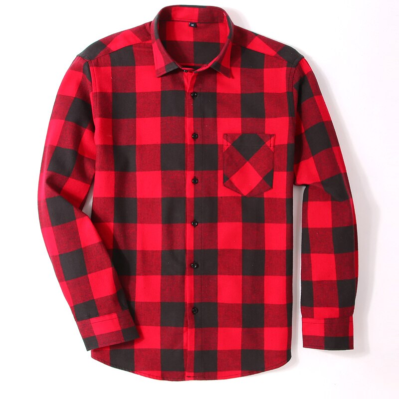 100% Cotton Flannel Men's Plaid Shirt (Minimum order 200 pieces each color)