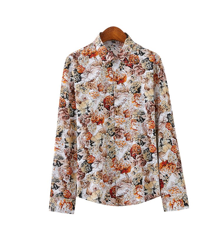 Fashion Splice Flower Printing Man's Shirt (Minimum order 200 pieces each color)
