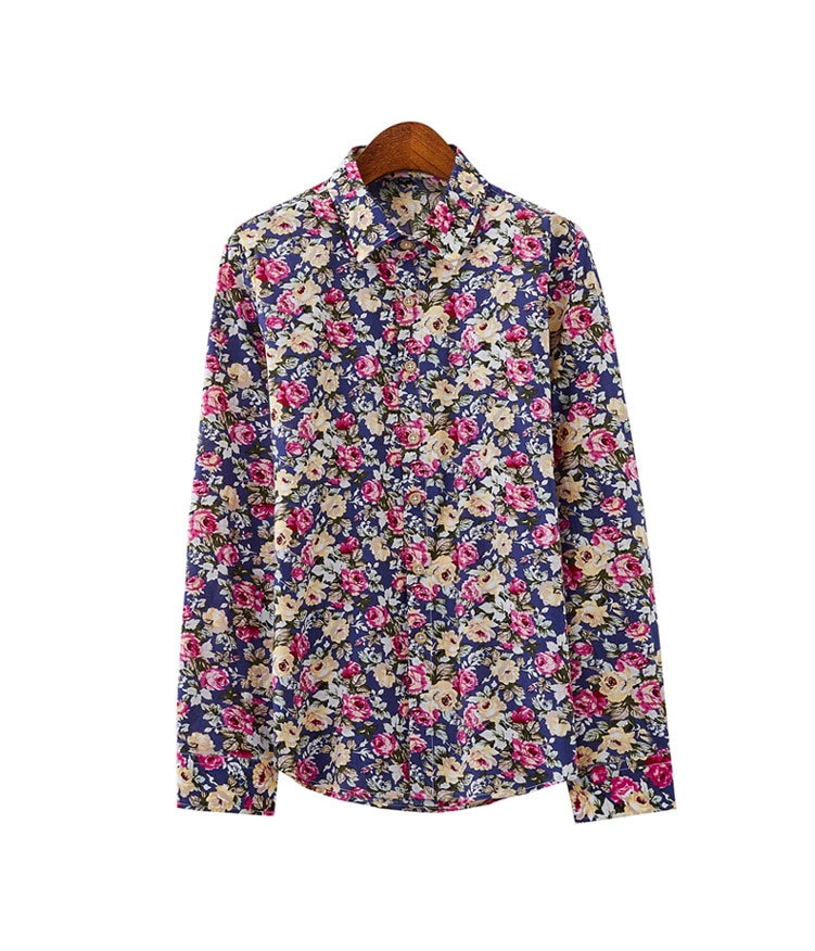 Fashion Splice Flower Printing Man's Shirt (Minimum order 200 pieces each color)