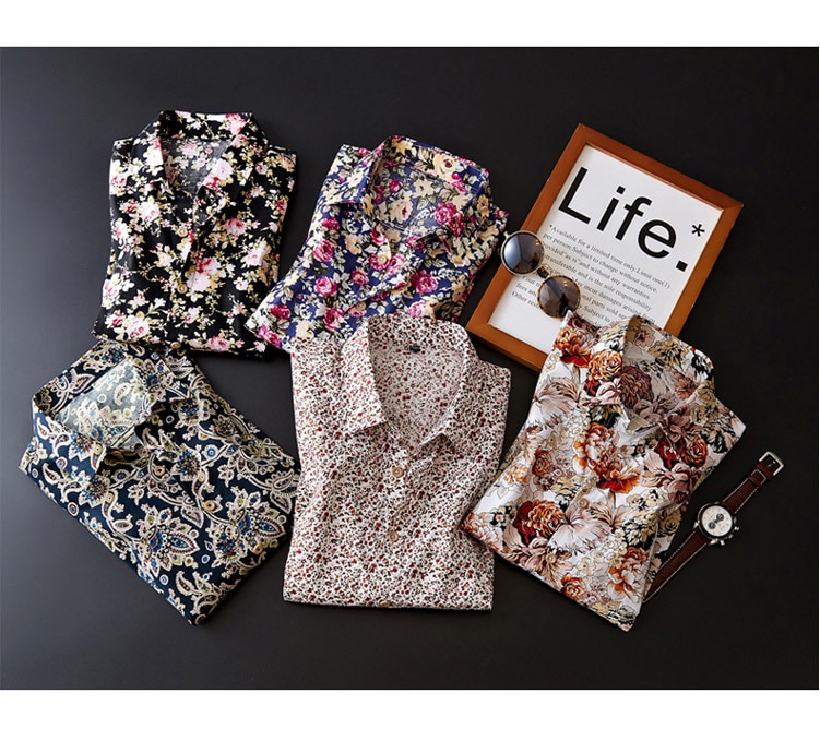 Fashion Splice Flower Printing Man's Shirt (Minimum order 200 pieces each color)