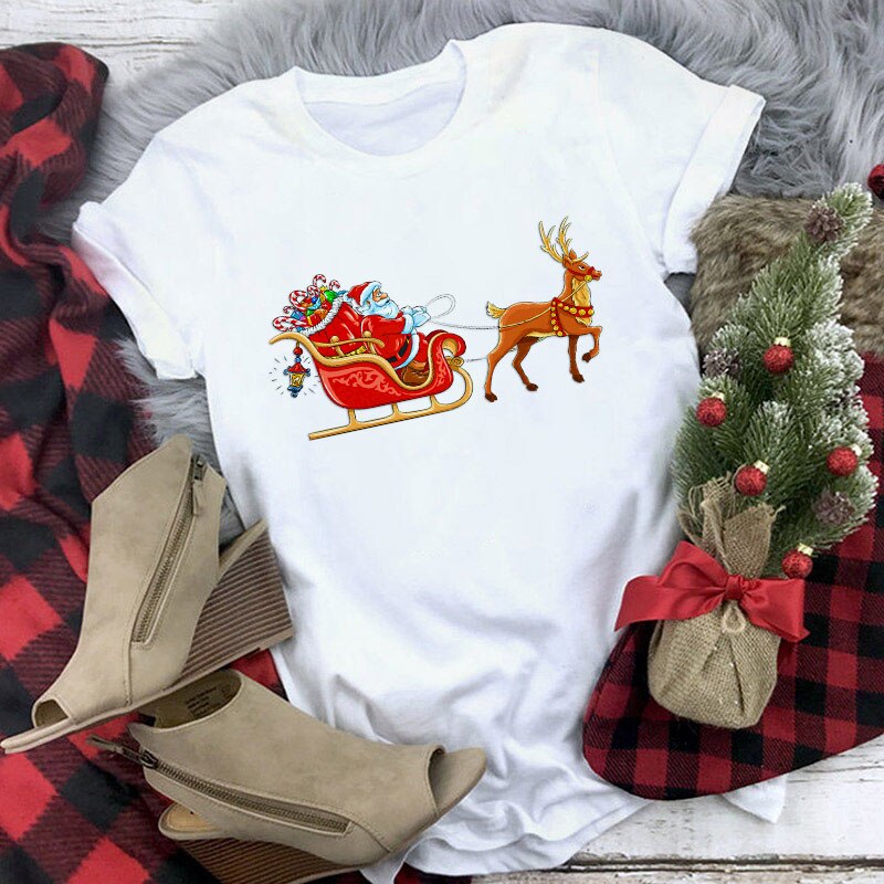 Suitable all seasons New cute reindeer t shirt (Minimum order 150 pieces each design)