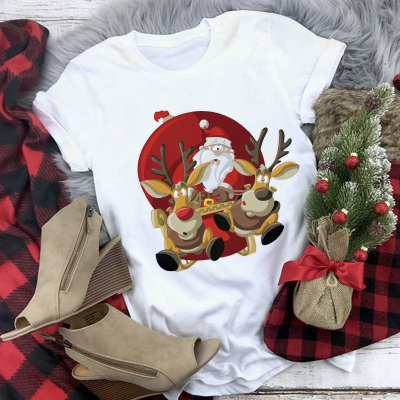 Suitable all seasons New cute reindeer t shirt (Minimum order 150 pieces each design)