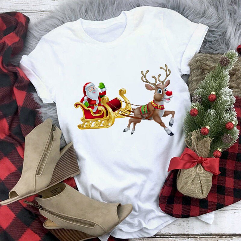 Suitable all seasons New cute reindeer t shirt (Minimum order 150 pieces each design)