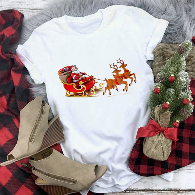Suitable all seasons New cute reindeer t shirt (Minimum order 150 pieces each design)