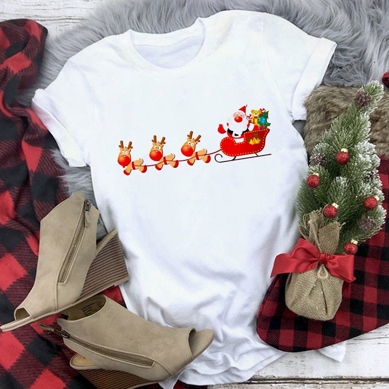 Suitable all seasons New cute reindeer t shirt (Minimum order 150 pieces each design)