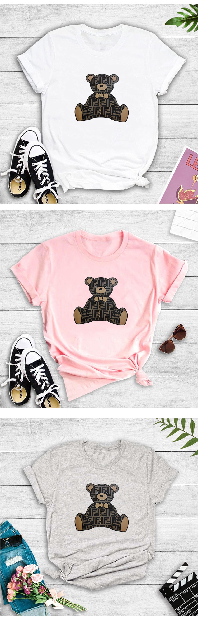 Teddy Bear printed T-shirt (Minimum order 150 pieces each design ) Teddy Bear printed T-shirt (Minimum order 150 pieces each design )