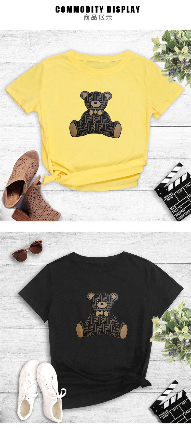 teddy bear with printed t shirt