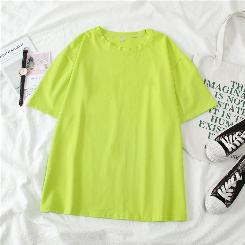 Spring Summer Women Candy T-shirt (Minimum order 150 pieces each color)