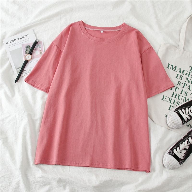 Spring Summer Women Candy T-shirt (Minimum order 150 pieces each color)