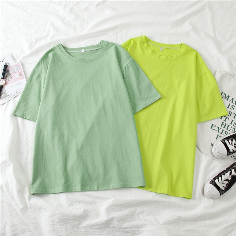 Spring Summer Women Candy T-shirt (Minimum order 150 pieces each color)