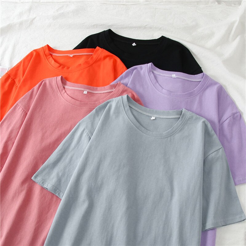 Spring Summer Women Candy T-shirt (Minimum order 150 pieces each color)