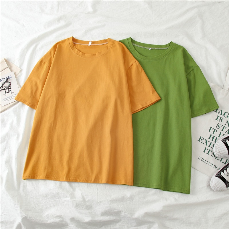 Spring Summer Women Candy T-shirt (Minimum order 150 pieces each color)