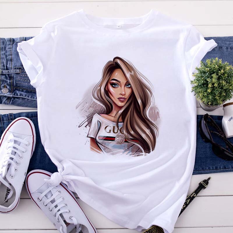 New women's white Tshirt (Minimum order 200 pieces each design )