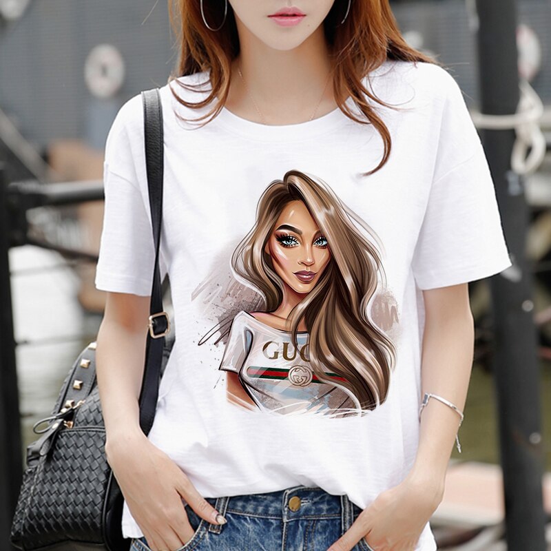 New women's white Tshirt (Minimum order 200 pieces each design )