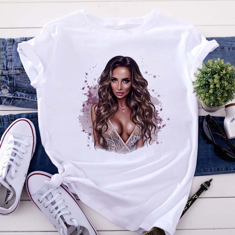 New women's white Tshirt (Minimum order 200 pieces each design )
