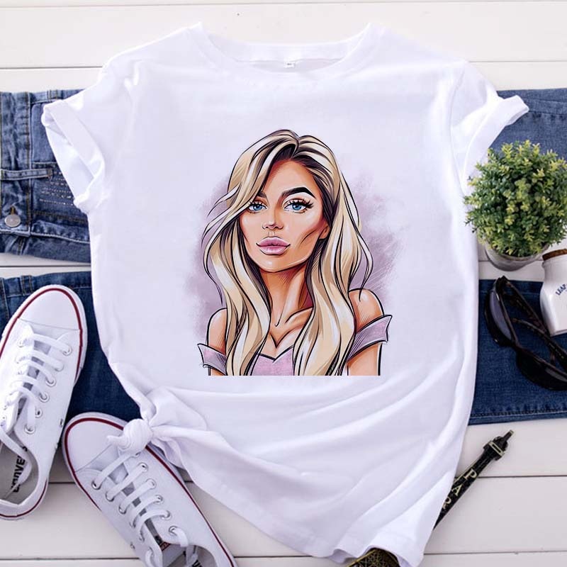 New women's white Tshirt (Minimum order 200 pieces each design )