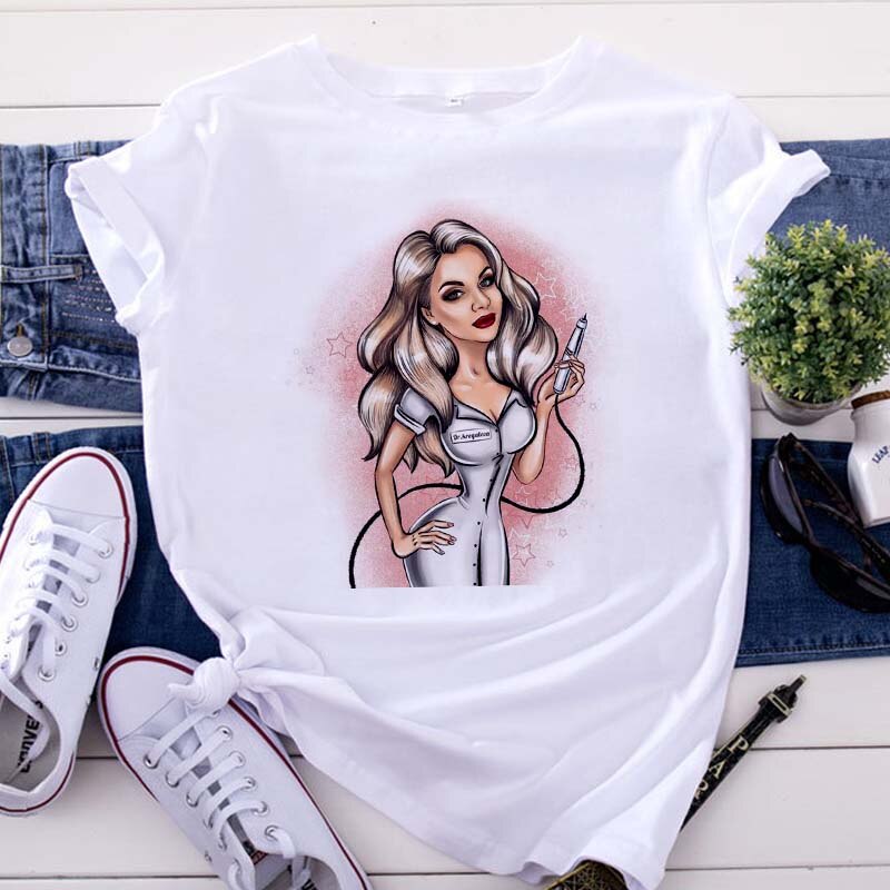 New women's white Tshirt (Minimum order 200 pieces each design )