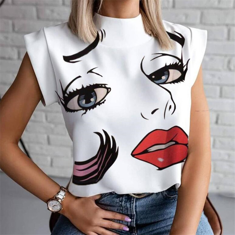 Women Lips Printed T Shirt (Minimum order 100 pieces each design & color)