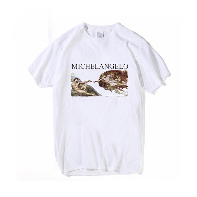 Women T Shirts Michelangelo Print (Minimum order 100 pieces each design)