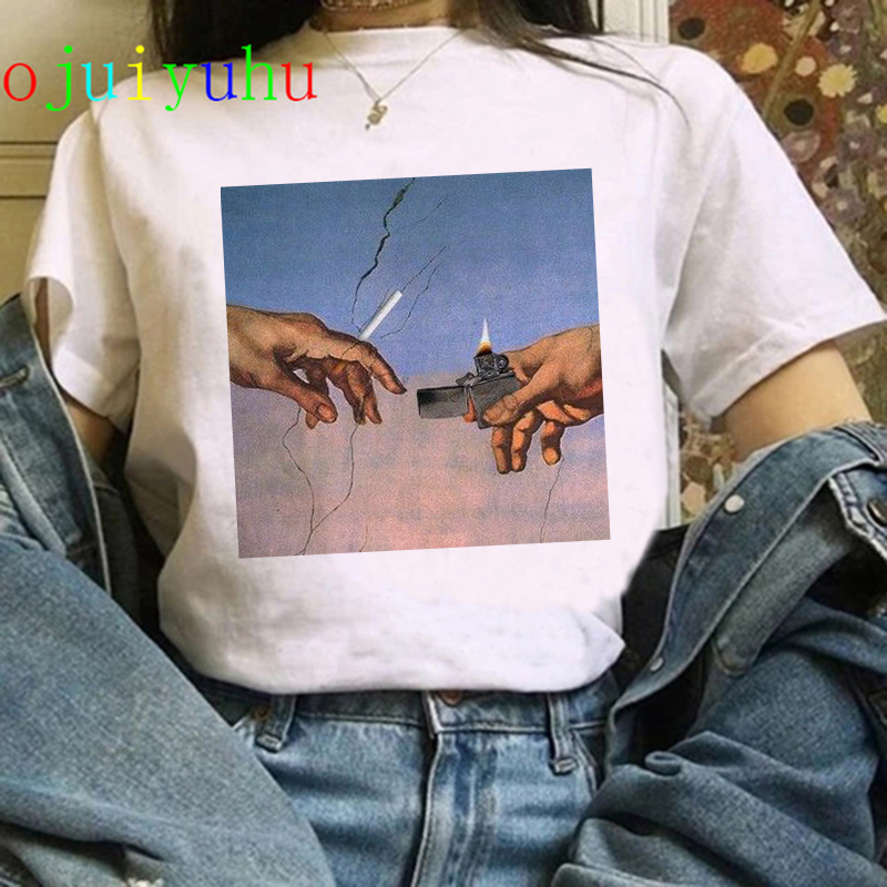 T-shirt vaporwave Michelangelo women fashion (Minimum order 100 pieces each color & design)