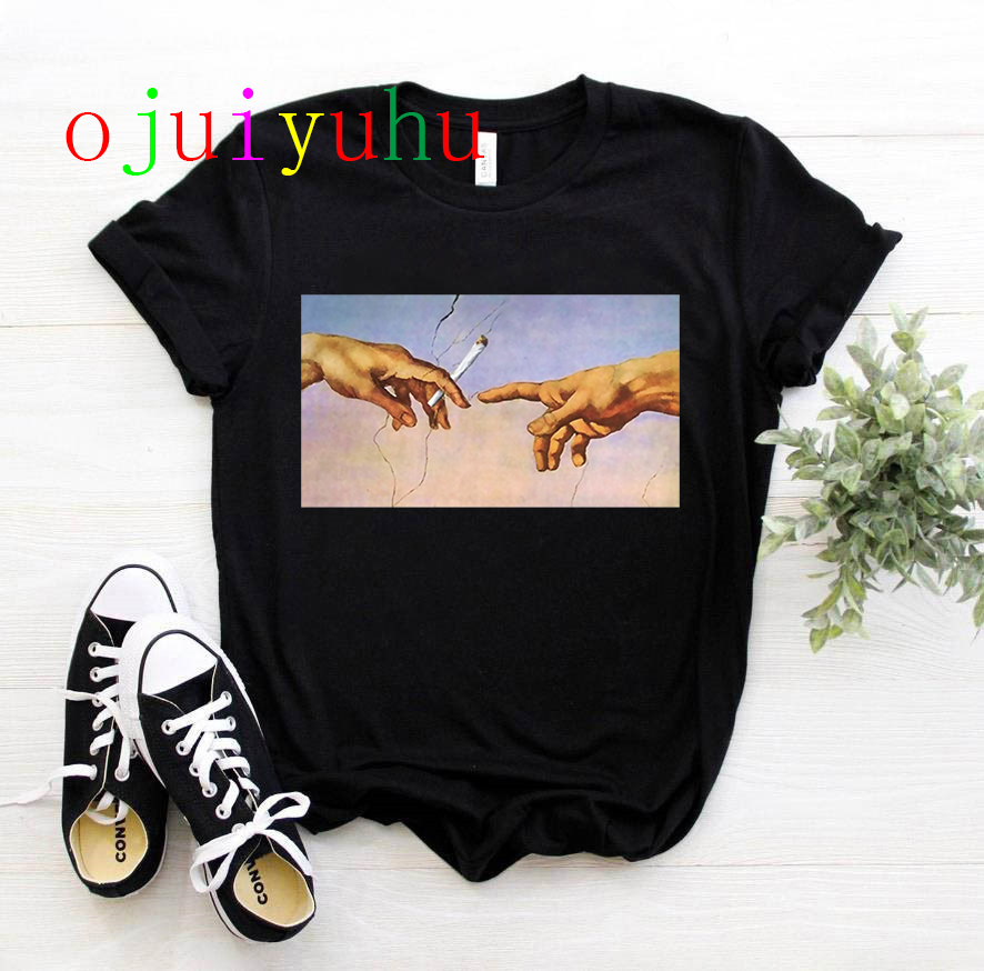 T-shirt vaporwave Michelangelo women fashion (Minimum order 100 pieces each color & design)