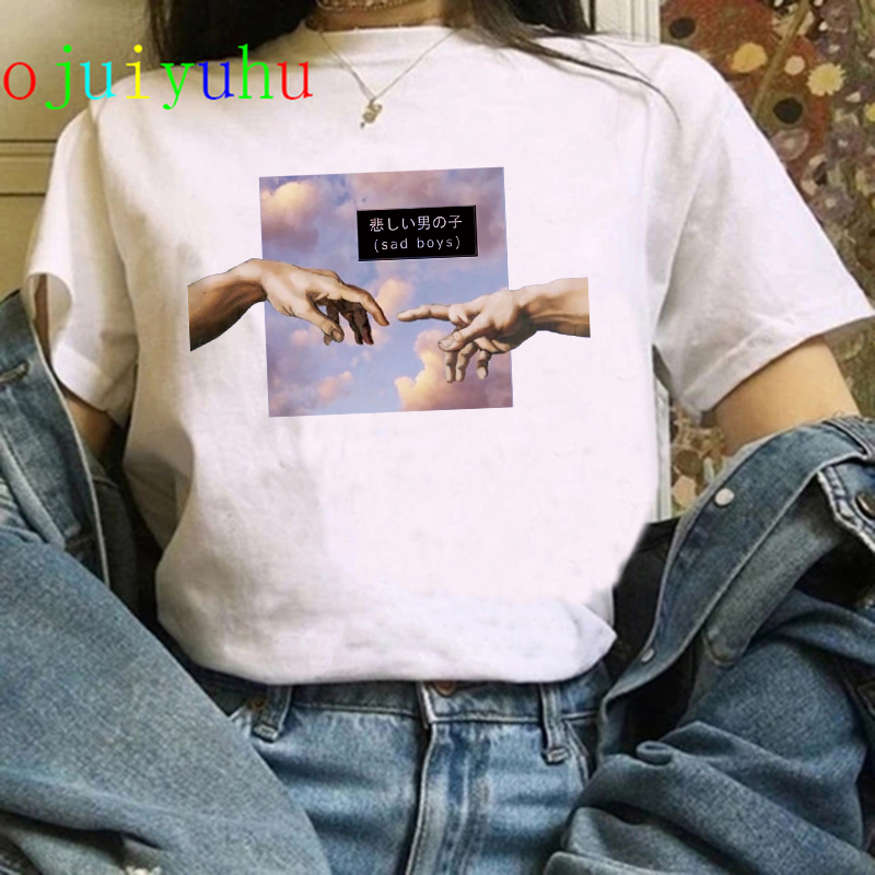T-shirt vaporwave Michelangelo women fashion (Minimum order 100 pieces each color & design)